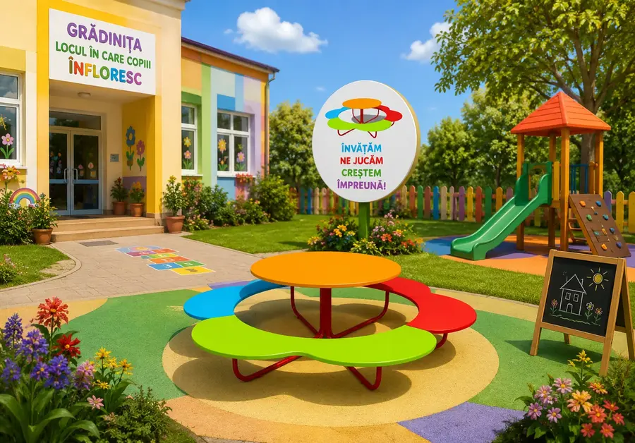 Variantă ilustrativă pentru amenajarea unei grădinițe