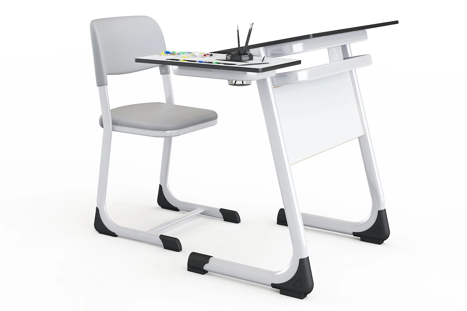 Bancă școlară Compact, model ART-02 – mobilier școlar