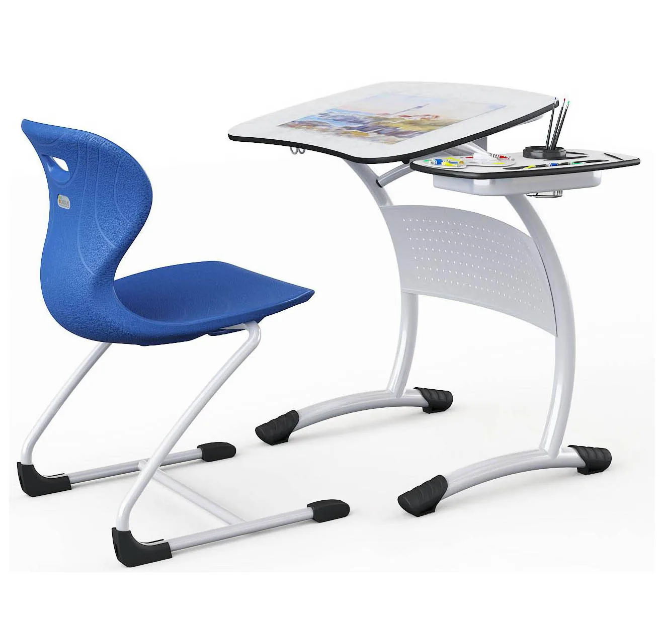Bancă școlară Compact, model DOGU-151-201 – mobilier școlar