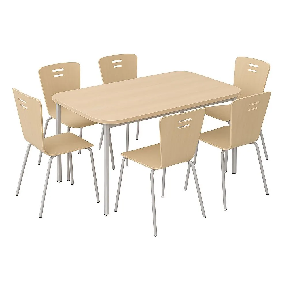 Set masa cu 6 scaune pentru cantina