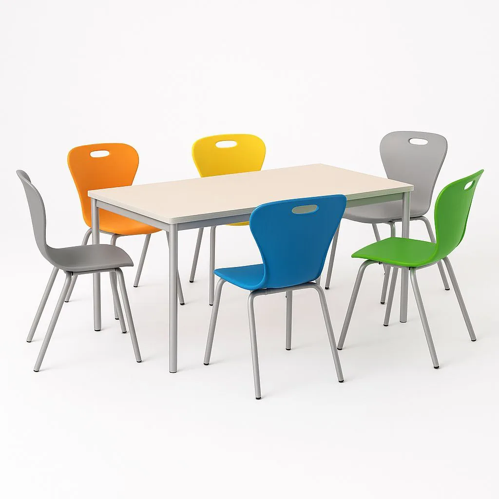 Set masa cu 6 scaune pentru cantina