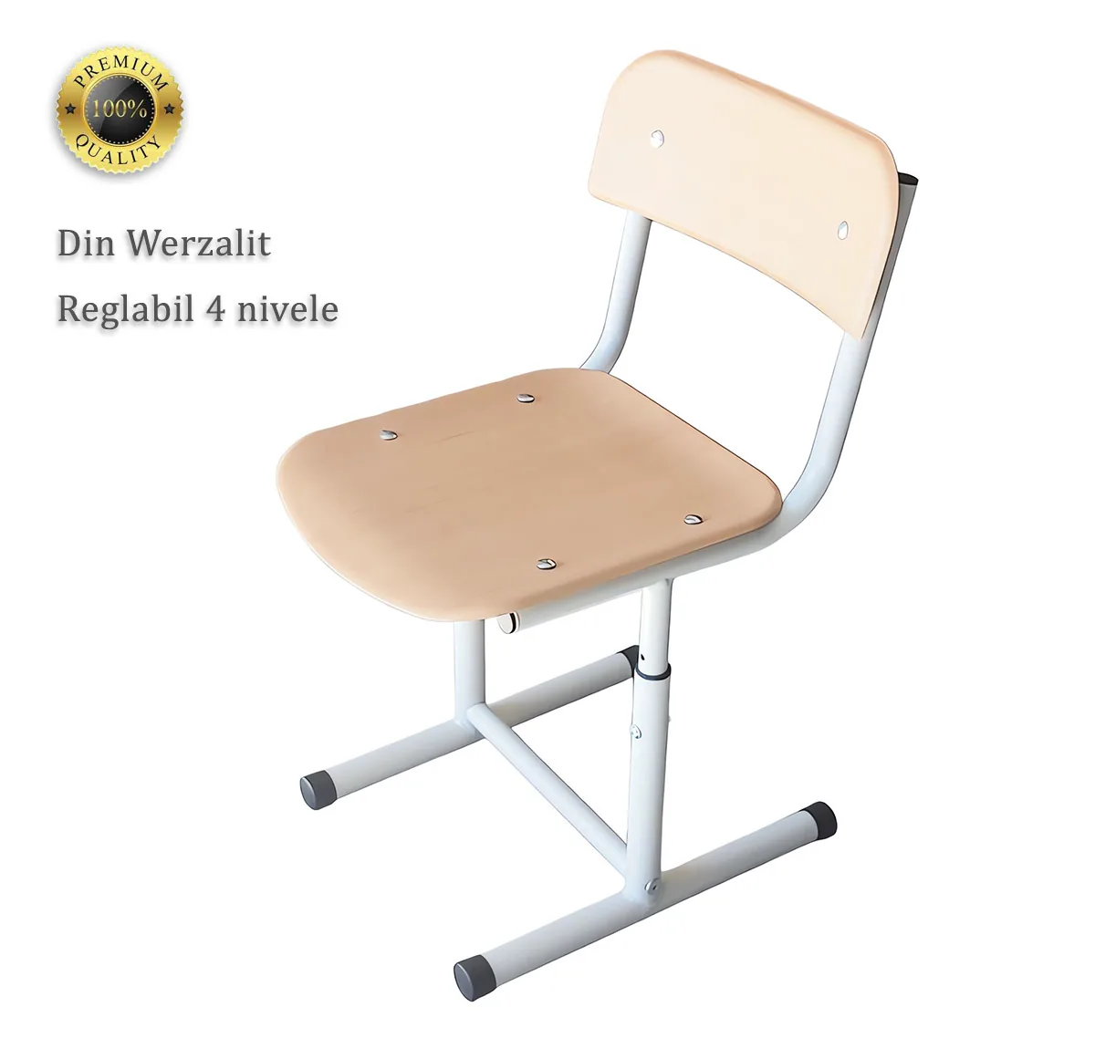 Scaun scolar Reglabil Werzalit Antivandal