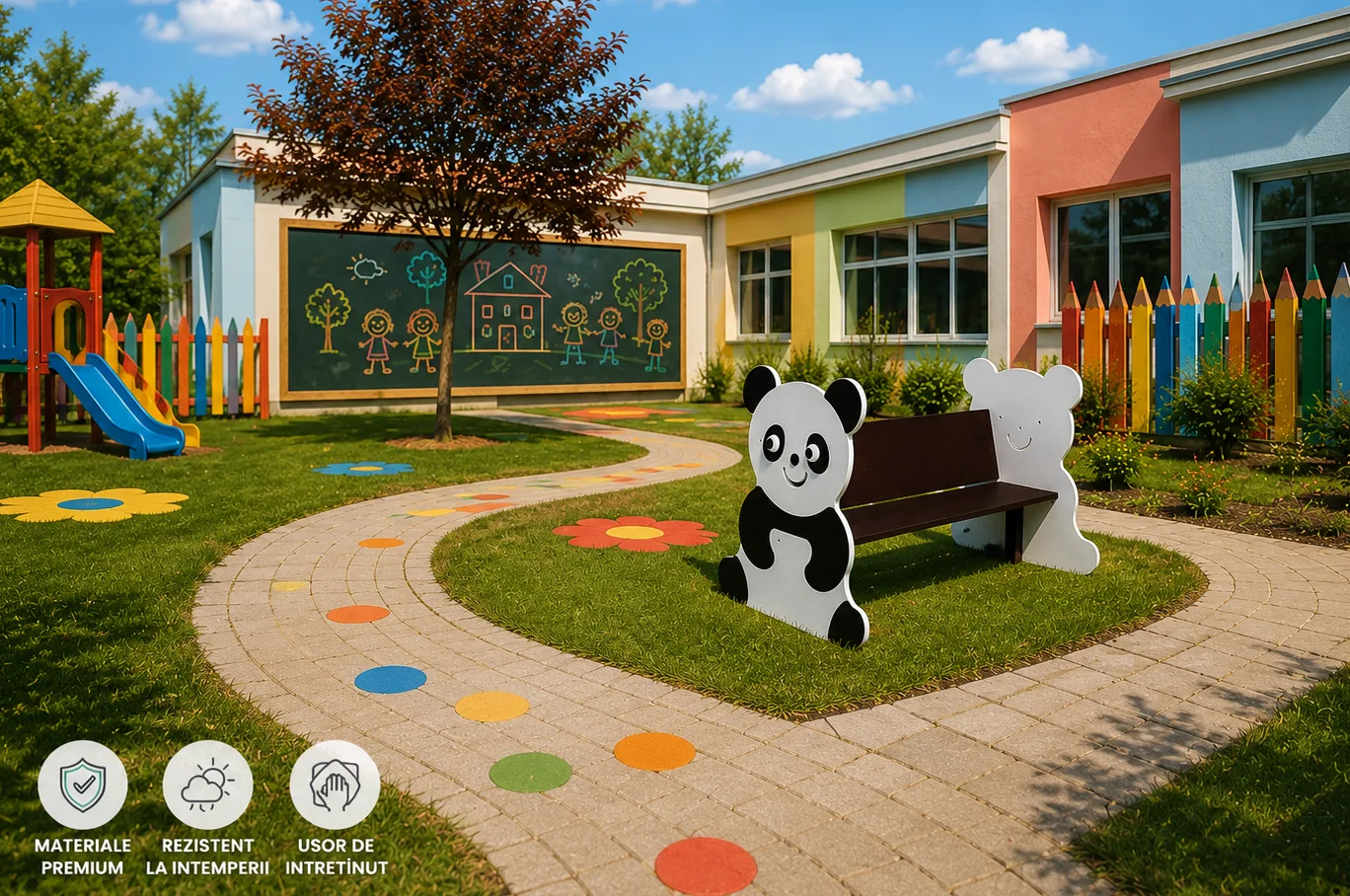 Bancă pentru copii „Panda”
