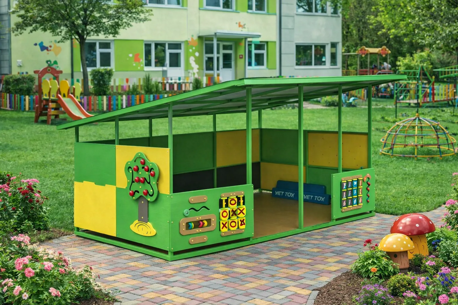 Pavilion educațional modular exterior